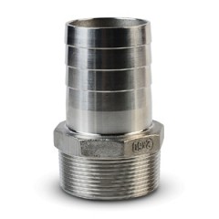 Штуцеры переходные нержавеющие (ёрш + резьба) Штуцеры переходные нержавеющие (ёрш + резьба)